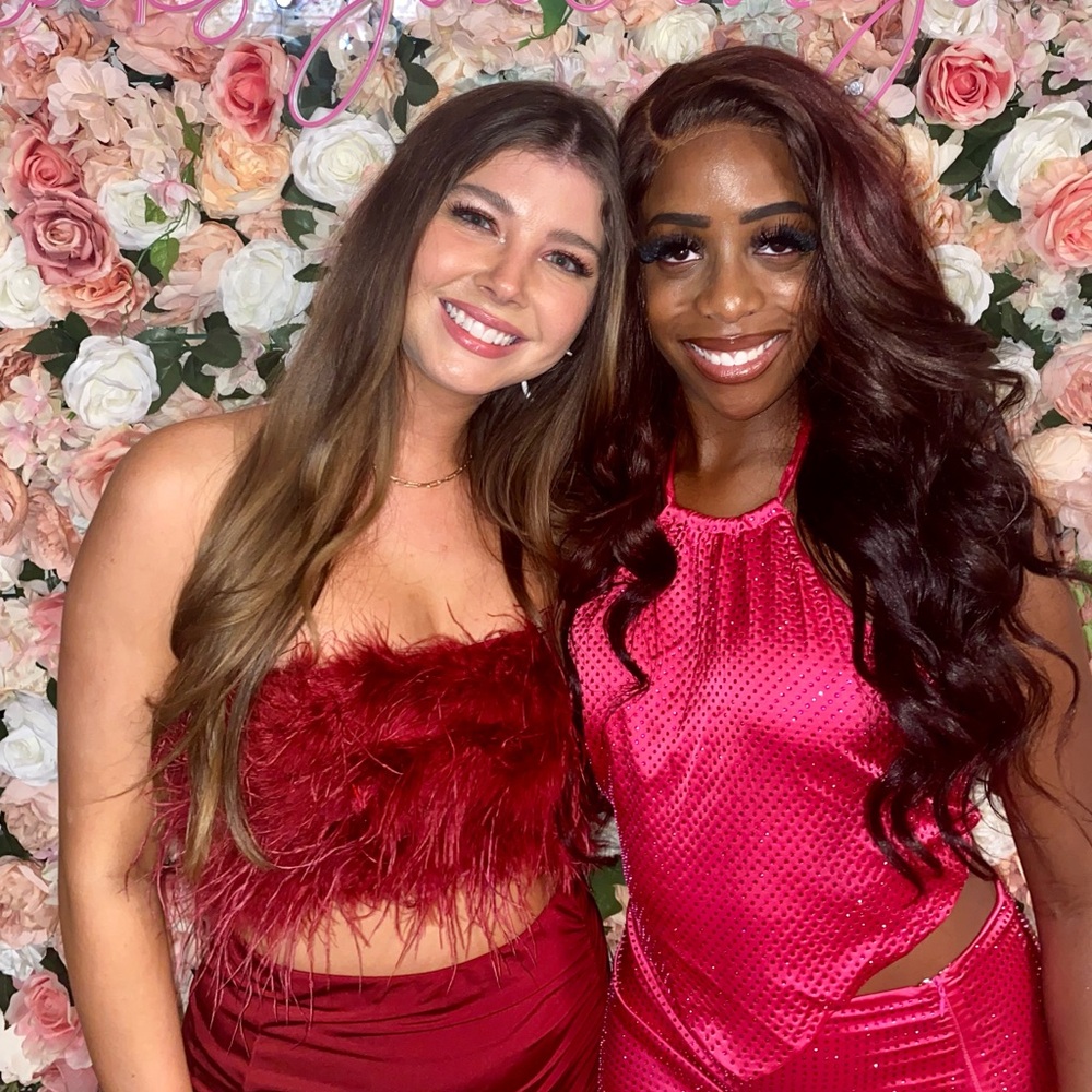 Maroon feather Fashion Nova top